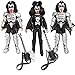 KISS 8 Inch Action Figures Series: Set of Three Demon Figures With 2 Bass Guitar Accessories