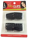 12 pcs Wig Clips Snap Comb Large 1 7/16