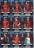 2018 Panini Prizm World Cup Soccer Portugal Team Set of 9 Cards: Cristiano Ronaldo(#154), Andre Silva(#155), Rui Patricio(#156), Pepe(#157), Joao Moutinho(#158), Nani(#159), Joao Mario(#160), William Carvalho(#161), Andre Gomes(#162)