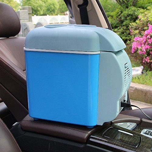 VKE_7.5L Portable Multi-Function Auto Car Mini Fridge Travel Refrigerator Cooler Warmer Freezer for Outdoor Car Camping Travel Road Trip Mini Fridge