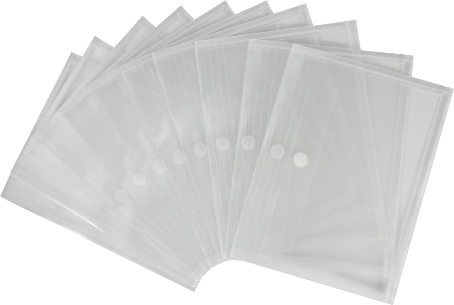 Exxo by HFP/Collection Bag A4 Landscape Folder with 30 mm Capacity, Pack of 10) 330 x 250 x 30 mm Natural Transparent