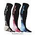 Compression Socks Women and Men Knee High Stockings Graduated Support Athletic Running Pregnancy Health Nurses Travel Shin Splints Fitness Cardio Arthritis Cross-Fit Cycling