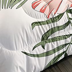 XYNHML Flamingo Comforter Set Twin Size Tropical