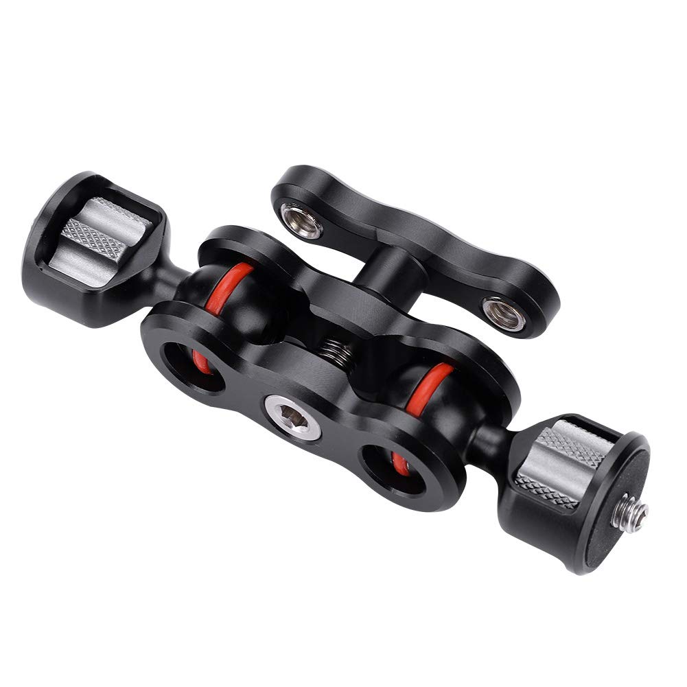 Elprico Articulting Magic Arm,0-360 Degree Adjustable Friction Arm with 1/4”Double Ball Head Camera Mount Adapter for DSLR Rig Camera to Monitor LED Light