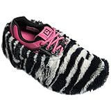 Brunswick Fun Shoe Covers- Fuzzy Zebra