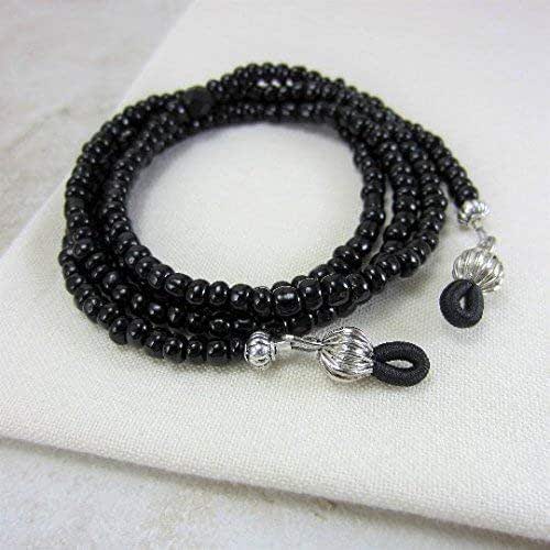 Glasses Chain for Women, Black Eyeglass Chain Necklace
