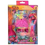 Dreamworks Trolls Poppy Girls Dress Up Tiara and Hair Accessory Set 8-Piece