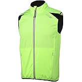 bpbtti Men's Cycling Running Vest Sleeveless Windbreakers With Two side Pockets(2.0) - Windproof, Breathable and Reflective