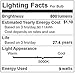Lighting EVER LED Light Bulbs, Daylight White, 6 Pack