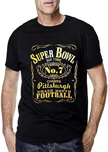 Steelers Jack Label for Men T Shirt (X-Large, Black)