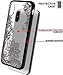 VIROMO Matte Slim Case for iPhone X/XS (ONLY) with [2 Pack] Screen Protectors, Full Camera Cover, Black Lace Flower Design on Hard Back for Women, Girls, Shockproof Rubber Bumper