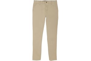 French Toast Boys' Adjustable Waist Stretch Straight Fit Chino Pant (Standard & Husky)
