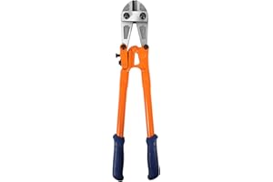 WADFOW Heavy-Duty Medium Size Bolt Cutter 18" for Cutting Fence, Steel Wire, Chain, Screws, Rivet, and Medium Padlock, with S