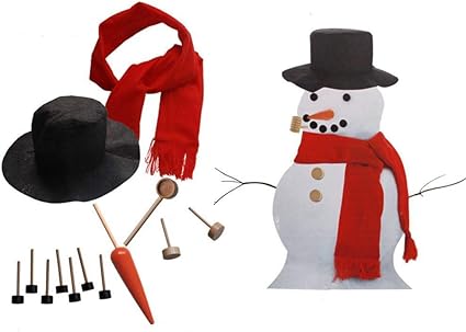 snowman hat and scarf