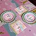 WERNNSAI Llama Party Supplies - Disposable Alpaca Themed Tableware Set for Girls Kids Birthday Dinner Dessert Plates and Napkins Serves 16 Guests 48PCS