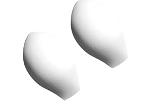 Ciieeo Men’s Swimwear Bulge Pouch Pads 2pcs, 3D Sponge Padding U-Contour Cups for Swimming Training White