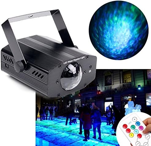 Party Lights AMOTE DJ Stage Led Strobe Lighting with Remote Control Sound Activated Color Rotating for Home Disco Birthday Karaoke Parties Night Light (Black)