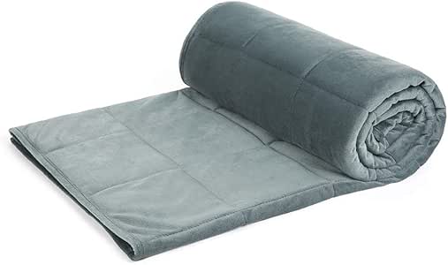 Amazon.com: Minky Weighted Blanket (Olive Green, 48x72in 15lbs