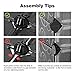 LANGRIA 16-Cube DIY Shoe Rack, Storage Drawer Unit Multi Use Modular Organizer Plastic Cabinet with Doors, Black and White Curly Pattern