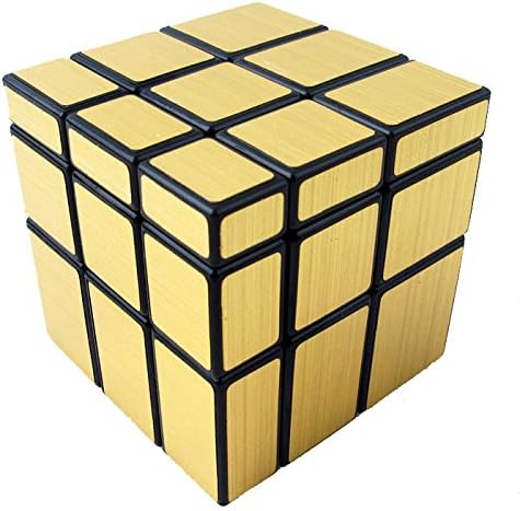 V5-Space Shengshou Mirror Magic Cube Intellengence Kids Educational Tools Puzzle Game,Golden
