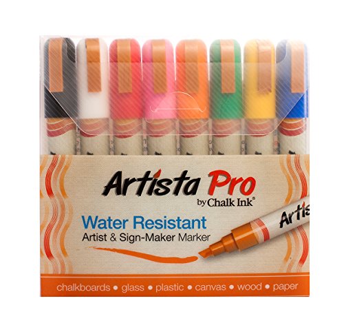 Chalk Ink Artista Pro Marker, 6 mm, Classic, Set of 8