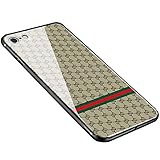 iPhone 6 Case, iPhone 6s Case, Weiduka TPU + Crystal Steel Tempering Glass Case for iPhone 6/iPhone 6s 4.7inch (Lattice Light)