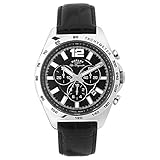 Rotary Men's gs90070/04 Analog Display Swiss Quartz Black Watch