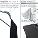 AngLink Velvet Hangers, Non Slip Clothes Hangers with Accessory Bar Sturdy and Durable, 360 Degree Swivel Hook, Ultra Thin Space Saving Hangers for Coat Suit Skirt Dress Shirt Pants (Black-01)