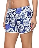 ALove Women's Solid Stretch Board Shorts Swimwear Quick Dry Swim Shorts Swimsuit Bottom