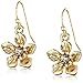 1928 Jewelry Le Marais Gold-Tone Flower Drop Earrings