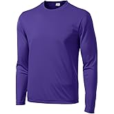 Men's Long Sleeve Moisture Wicking Athletic Shirts, Dry Fit Long Sleeve UV Protection Shirts Men for Workout, Running, Hiking