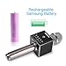 Karaoke Microphone Wireless, Domezan Bluetooth Speaker Mic with 3200mAh Samsung Battery and LED Lights, for Apple iPhone Android Smartphone PC Smart TV Home KTV