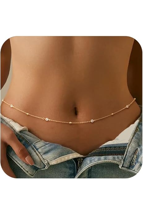 Belly Chains For Women Gold Sexy Women Luxury Rhinestone Fringe