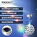 Hoont Outdoor Hanging Decorative Sparkling Crystals Gazing Ball with Solar Powered Color Changing LED Light – 6 Inch Diameter