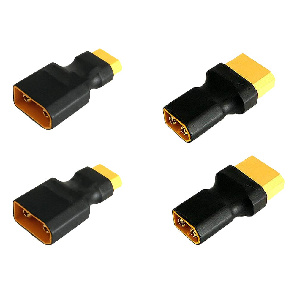 Photo 1 of 2 Pairs XT60 to XT90 Connector RC Male Female Plug no Wire Adapter for RC Lipo Battery ESC