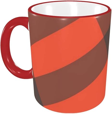 Amazon Co Jp オレンジストライプグレー コーヒーカップ マグ おしゃれ マグカップ 人気 水筒 創意 シェラカップ 高温耐性 カップ ミルクカップ ドリンクカップ ジュースカップ 陶器製 大容量 330ml ホーム キッチン