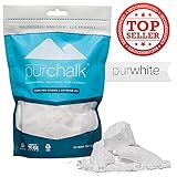 Pur Chalk | #1 Best Climbing Chalk | 100% Natural Chalk for CrossFit, Powerlifting & Gymnastics | Eco- Friendly | Safe for Indoor & Outdoor Use | Gym , Workout & Weight Lifting Loose Chalk | 100% Pure Magnesium Carbonate | Non-staining | Non-toxic | 100% Money Back Guarantee