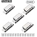 WOOCH Magnetic Door Catch - 20lb High Magnetic Stainless Steel Heavy Duty Catch for Kitchen Bathroom Cupboard Wardrobe Closet Closures Cabinet Door Drawer Latch (2.1 in Silver, 5-Pack)