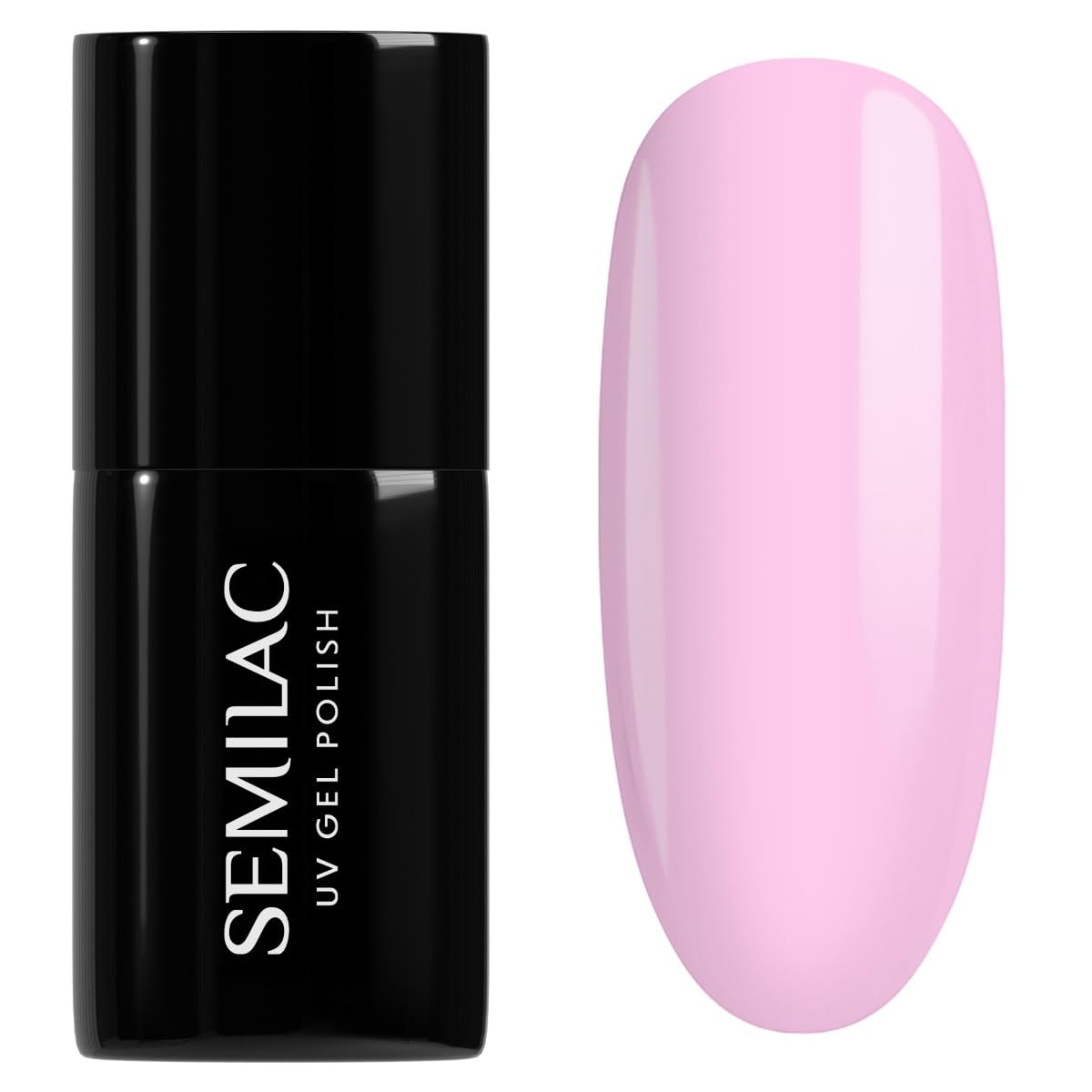 SEMILAC Gel Nail Polish 056 Pink Smile - Full Coverage Gel Polish - Soak Off Easy To Use LED/UV Nail Lamp - Long Lasting Manicure and Pedicure up to 3 weeks