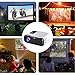 Projector Mini LED Video Projector Home Theater Supporting 1080P Compatible with HDMI/USB/TF Card/VGA/AV and Smartphone (E500-Android System)thumb 2