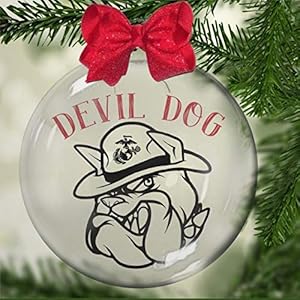 DONL9BAUER Kerstbal Ornament Marine Duivel Honden Drijvende Ornament kerstballen Vulbare Bal Vakantie Opknoping Decor…
