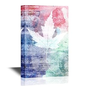 Phoenix Tree Leaf on Watercolor Style Background