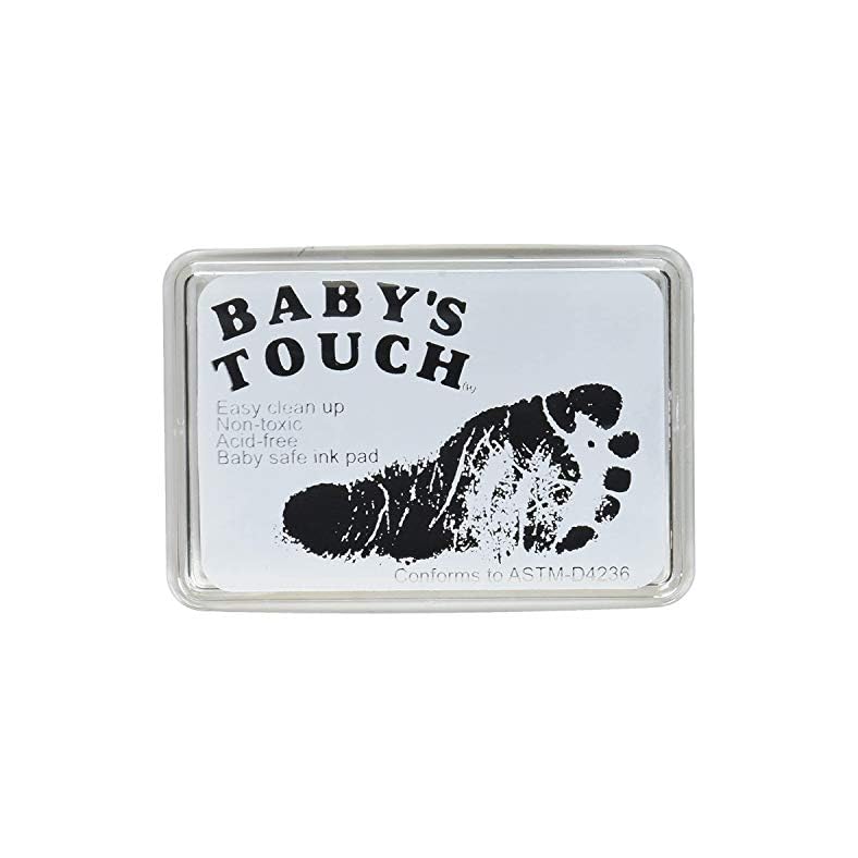 Baby’s Touch Baby Safe Reusable Hand & Foot Print Ink Pads – Black