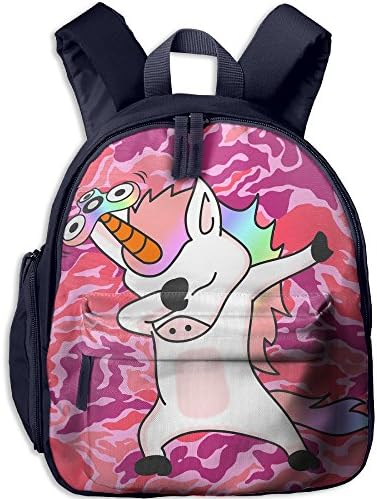 Unicorns Dabbing Toddler Kids Backpack Preschool Backpack Navy Mini Backpack
