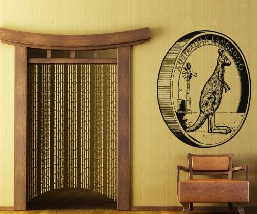 Vinyl Wall Decal Sticker Kangaroo Coin OS_AA469m
