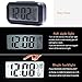 Alarm Clock,Travel Alarm Clock,Battery Operated Smart Backlight Morning Clocks for kids/the aged/pets, Large LCD Display Slim LED Clock (with Date,Temperature,Snooze), for Office Bedroom Travel(Black)
