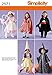 Simplicity 2571 Little Bo Peep, Little Red Riding Hood, Dracula, Clown and Wizard Sewing Pattern for Toddlers Halloween Costume by Wrights, Sizes A 1/2-4