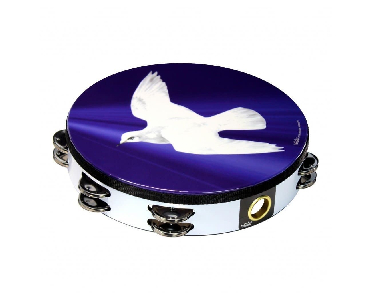 Remo TA-9210-18 Praise Tambourine - Religious Dove, 10"