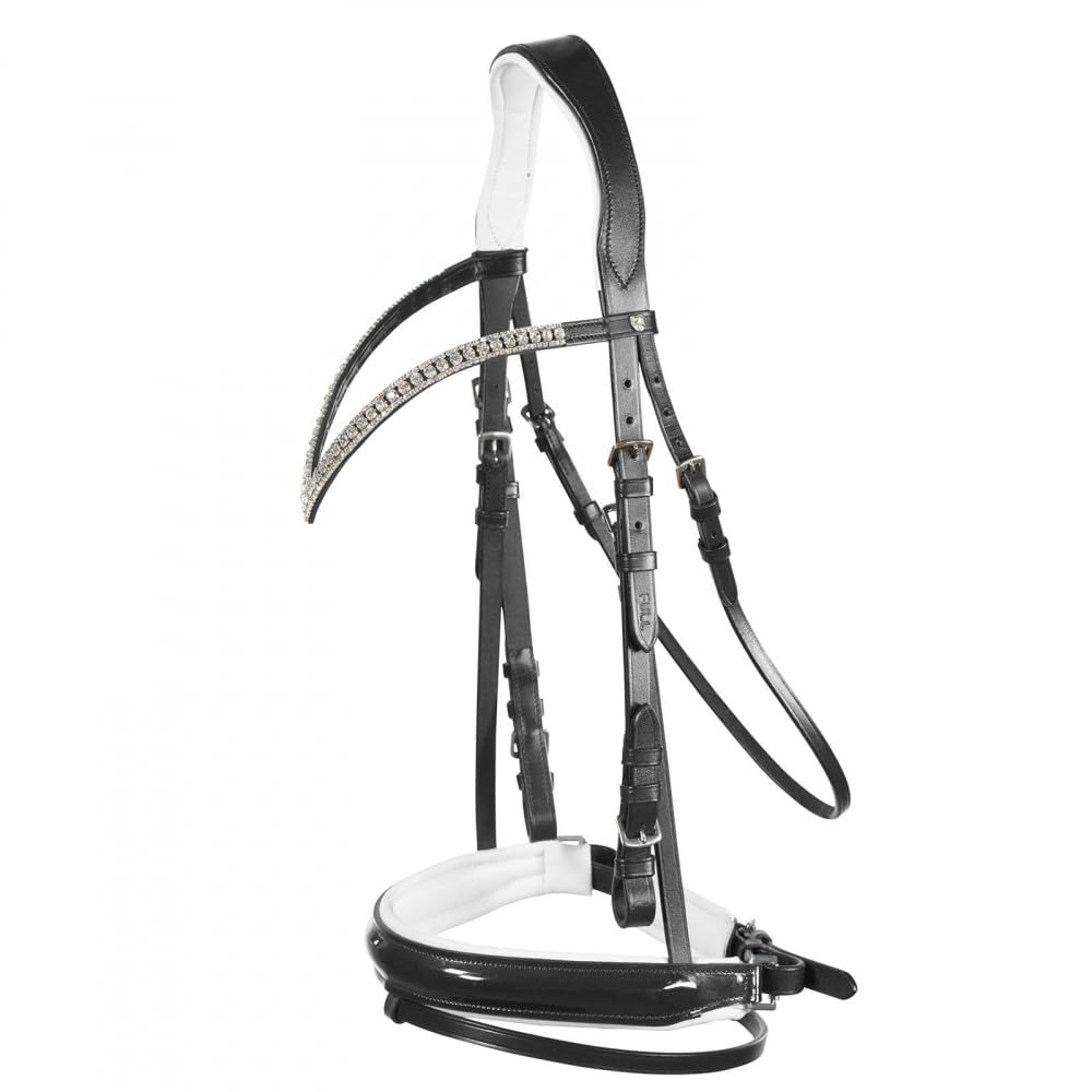 Horze Grayson Anatomic Snaffle Bridle, Black, P
