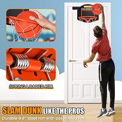 Moving Basketball Hoop Indoor for Kids and Adults Mini Basketball